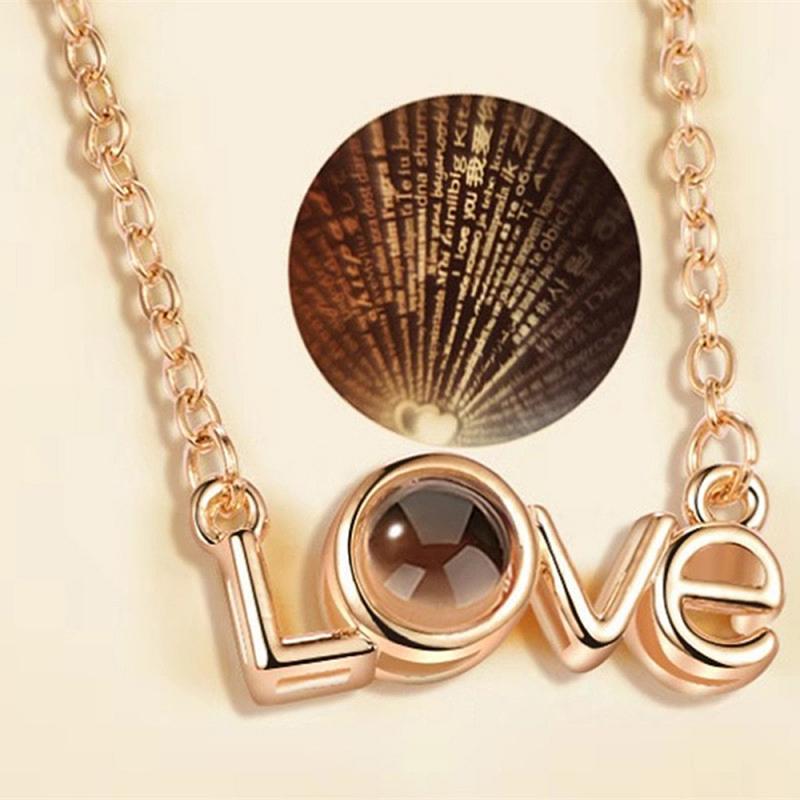 I Love You Necklace in 100 languages