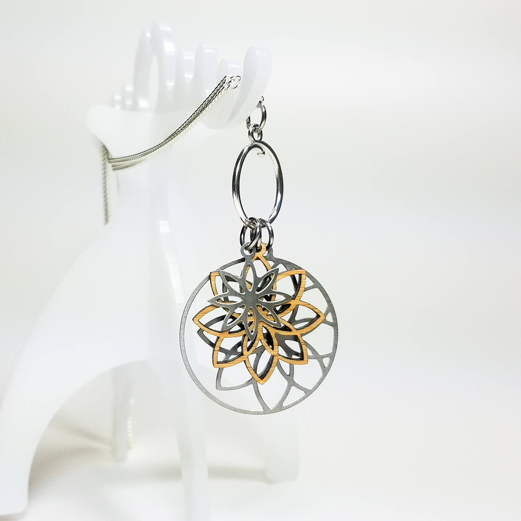 Lotus Flower Charm Necklace